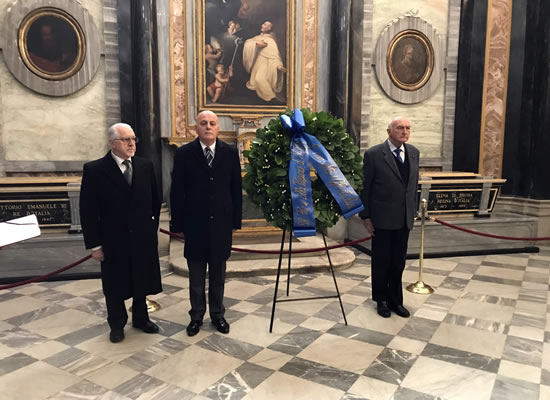 VICOFORTE, 15 DICEMBRE 2018: COMMEMORAZIONE CELEBRATIVA PER L'ANNIVERSARIO DELLA TUMULAZIONE DELLE TOMBE REALI