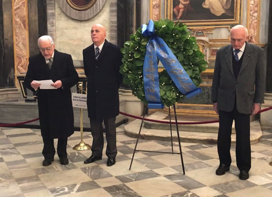 VICOFORTE, 15 DICEMBRE 2018: COMMEMORAZIONE CELEBRATIVA PER L'ANNIVERSARIO DELLA TUMULAZIONE DELLE TOMBE REALI