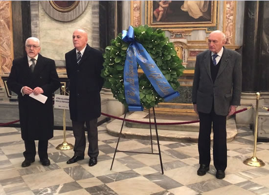 VICOFORTE, 15 DICEMBRE 2018: COMMEMORAZIONE CELEBRATIVA PER L'ANNIVERSARIO DELLA TUMULAZIONE DELLE TOMBE REALI