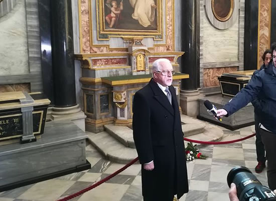 Il Presidente della Consulta dei Senatori del Regno Aldo A. Mola a Vicoforte