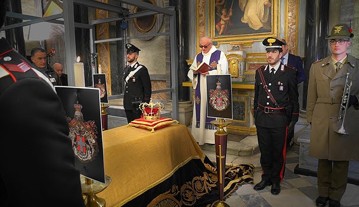 Vicoforte, l'arrivo della salma del Re Vittorio Emanuele III