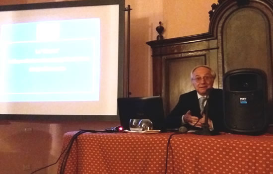L'intervento del Prof. Giorgio SANGIORGI: "La cinematografia italiana nei primi vent'anni di regno di Vittorio Emanuele III" (con proiezione di filmati d'epoca).
