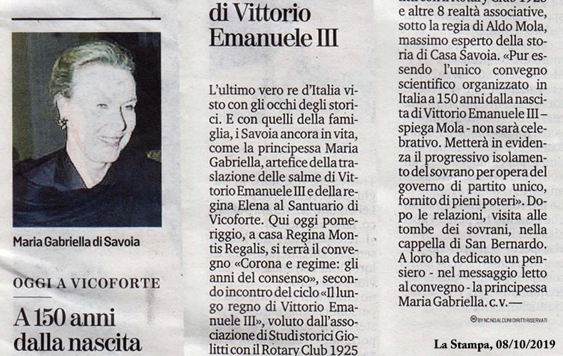 La Stampa, 08 Ottobre 2019