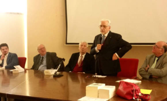 Prato, Palazzo della Provincia,dottor  Andrea Giaconi Comitato Pratese per la Promozione dei Valori del Risorgimento), prof. Fabio Bertini (Univ. Firenze, Coordinamento Nazionale per il Risorgimento), On. prof. Umberto Cecchi, Mola, Adilardi.