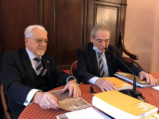 L'intervento del dott. Giuseppe Catenacci, Presidente Onorario della Associazione Nazionale ex Allievi della Nunziatella.
