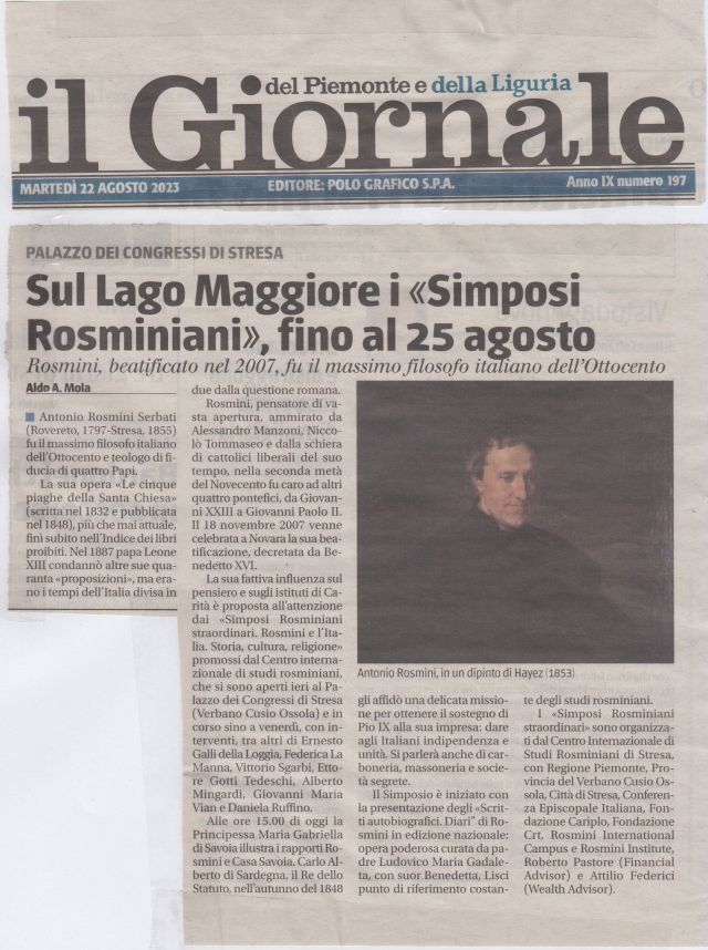 S.A.R.la Principessa Maria Gabriella a Stresa